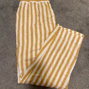Madewell striped yellow balloon pants